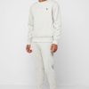 Harmaa miesten Ralph Lauren Essential -mansettihousut Harmaa miesten Ralph Lauren Essential -mansettihousut