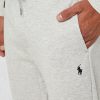 Harmaa miesten Ralph Lauren Essential -mansettihousut Harmaa miesten Ralph Lauren Essential -mansettihousut