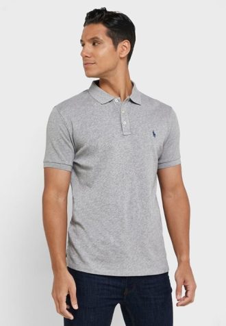 Harmaa miesten Ralph Lauren Essential poolopaidat
