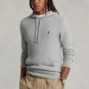 Harmaa miesten Ralph Lauren -kuvioidut puuvillahupulliset neulepuserot Harmaa miesten Ralph Lauren -kuvioidut puuvillahupulliset neulepuserot
