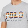 Harmaa miesten Ralph Lauren Logo Crew Neck T-paidat