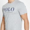 Harmaa miesten Ralph Lauren Logo Crew Neck T-paidat