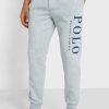 Harmaa miesten Ralph Lauren -logoiset lenkkeilyhousut Harmaa miesten Ralph Lauren -logoiset lenkkeilyhousut