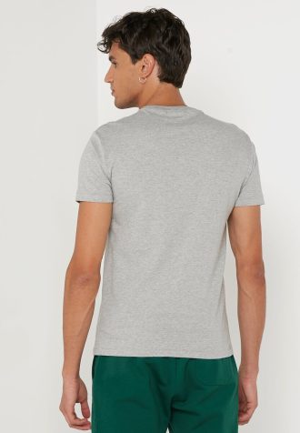 Harmaa miesten Ralph Lauren -painatetut pyöreäkauluksiset T-paidat