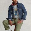 Harmaa miesten Ralph Lauren Polo Bear Fleece -huppari
