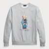 Harmaa miesten Ralph Lauren Polo Bear Fleece -huppari