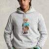 Harmaa miesten Ralph Lauren Polo Bear fleecehuppari Harmaa miesten Ralph Lauren Polo Bear fleecehuppari