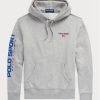 Harmaa miesten Ralph Lauren Polo Sport -fleecehuppari