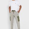 Harmaa miesten Ralph Lauren -printtihousut Harmaa miesten Ralph Lauren -printtihousut