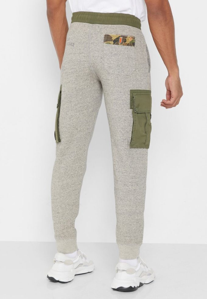 Harmaa miesten Ralph Lauren -printtihousut Harmaa miesten Ralph Lauren -printtihousut