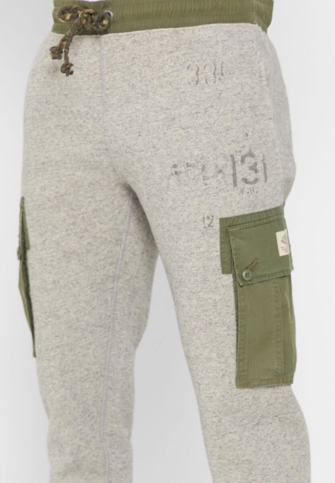 Harmaa miesten Ralph Lauren -printtihousut Harmaa miesten Ralph Lauren -printtihousut