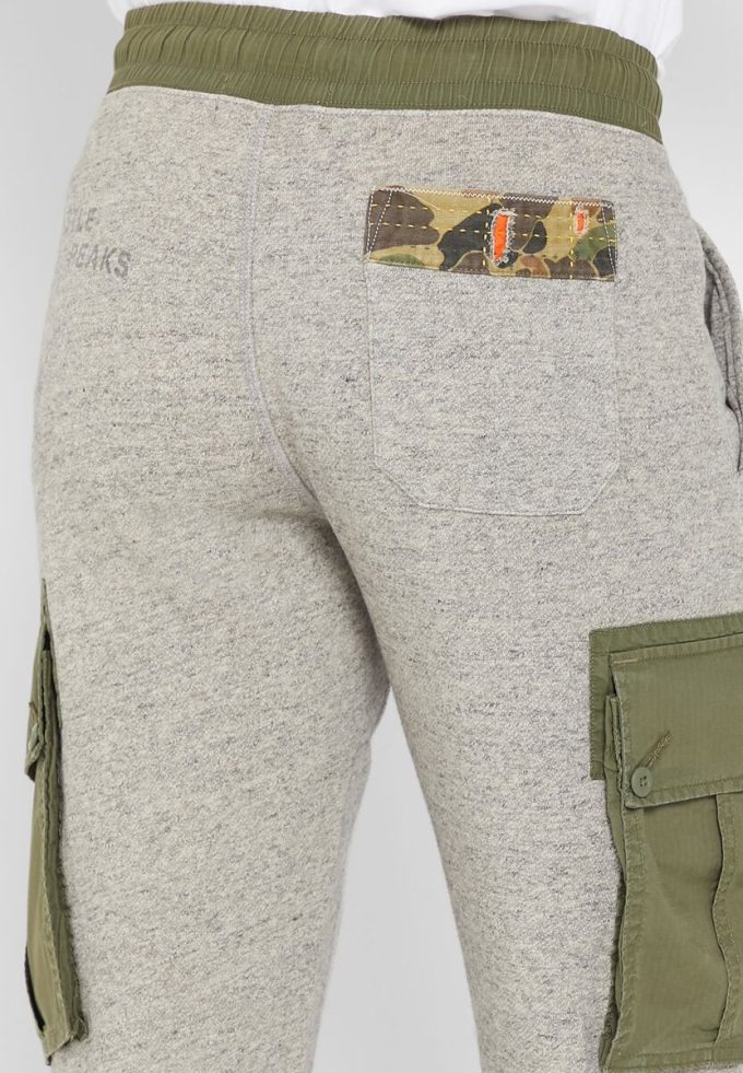 Harmaa miesten Ralph Lauren -printtihousut Harmaa miesten Ralph Lauren -printtihousut