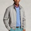 Harmaa miesten Ralph Lauren -puuvillatakit Harmaa miesten Ralph Lauren -puuvillatakit