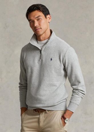 Harmaa miesten Ralph Lauren Rl Fleece -huppari