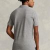 Harmaa miesten Ralph Lauren Slim Fit mesh poolopaidat