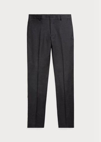 Harmaa miesten Ralph Lauren Slim Fit -villahousut Harmaa miesten Ralph Lauren Slim Fit -villahousut