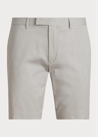 Harmaa miesten Ralph Lauren Stretch Slim Fit chino shortsit