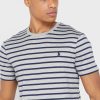 Harmaa Miesten Ralph Lauren Striped Crew Neck T-paidat Harmaa Miesten Ralph Lauren Striped Crew Neck T-paidat