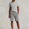 Harmaa miesten Ralph Lauren Terry kiristysshortsit Harmaa miesten Ralph Lauren Terry kiristysshortsit