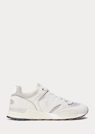 Harmaa miesten Ralph Lauren Trackster 200 -lenkkarit Harmaa miesten Ralph Lauren Trackster 200 -lenkkarit