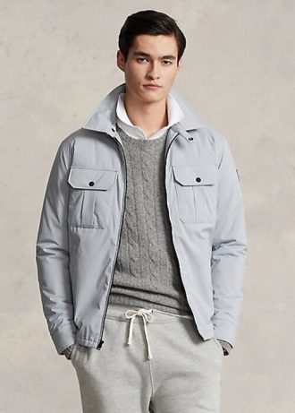 Harmaa miesten Ralph Lauren vettä hylkivät takit