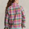 Harmaa miesten Ralph Laurenin kääntyvät Madras-Twill-takit