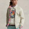 Harmaa miesten Ralph Laurenin kääntyvät Madras-Twill-takit