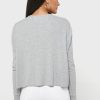 Harmaa naisten Ralph Lauren Crew Neck -neulepuserot