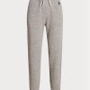 Harmaa naisten Ralph Lauren Fleece Athletics -housut Harmaa naisten Ralph Lauren Fleece Athletics -housut