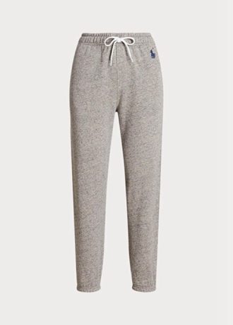 Harmaa naisten Ralph Lauren Fleece Athletics -housut