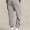 Harmaa naisten Ralph Lauren Fleece Athletics -housut Harmaa naisten Ralph Lauren Fleece Athletics -housut