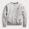 Harmaa naisten Ralph Lauren -fleece-villapusero Harmaa naisten Ralph Lauren -fleece-villapusero