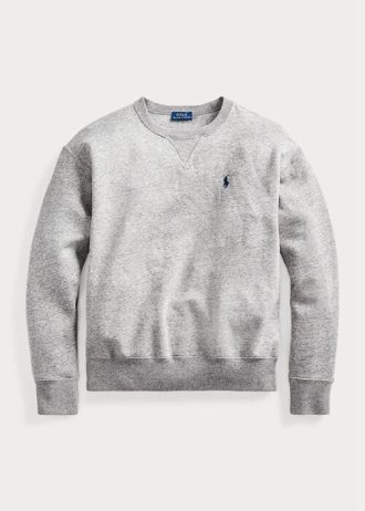 Harmaa naisten Ralph Lauren -fleece-villapusero