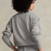 Harmaa naisten Ralph Lauren -fleece-villapusero Harmaa naisten Ralph Lauren -fleece-villapusero