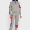 Harmaa naisten Ralph Lauren Logo Joggers collegehousut Harmaa naisten Ralph Lauren Logo Joggers collegehousut