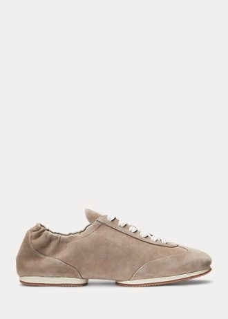 Harmaa naisten Ralph Lauren Mokkaponi Ballerina Tennarit Harmaa naisten Ralph Lauren Mokkaponi Ballerina Tennarit