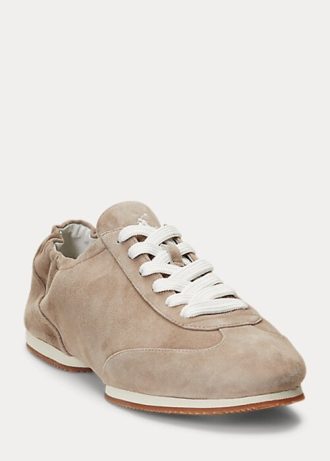 Harmaa naisten Ralph Lauren Mokkaponi Ballerina Tennarit Harmaa naisten Ralph Lauren Mokkaponi Ballerina Tennarit
