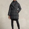 Harmaa naisten Ralph Lauren tikattu kaksirivinen untuvatakit Harmaa naisten Ralph Lauren tikattu kaksirivinen untuvatakit