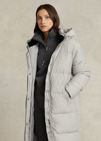 Harmaa naisten Ralph Lauren vedenkestävät untuvatakit