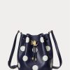 Hienostunut laivastonsininen/vaniljainen naisten Ralph Lauren Polka-Dot Medium Andie -käsilaukku Hienostunut laivastonsininen/vaniljainen naisten Ralph Lauren Polka-Dot Medium Andie -käsilaukku