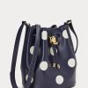 Hienostunut laivastonsininen/vaniljainen naisten Ralph Lauren Polka-Dot Medium Andie -käsilaukku Hienostunut laivastonsininen/vaniljainen naisten Ralph Lauren Polka-Dot Medium Andie -käsilaukku