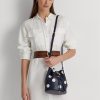 Hienostunut laivastonsininen/vaniljainen naisten Ralph Lauren Polka-Dot Medium Andie -käsilaukku Hienostunut laivastonsininen/vaniljainen naisten Ralph Lauren Polka-Dot Medium Andie -käsilaukku