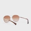 Hopeiset naisten Ralph Lauren 0Ra4135 Aviator aurinkolasit Hopeiset naisten Ralph Lauren 0Ra4135 Aviator aurinkolasit