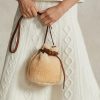 Hunaja/kerma naisten Ralph Lauren Shearling Mini Bellport Bucket Laukut Hunaja/kerma naisten Ralph Lauren Shearling Mini Bellport Bucket Laukut