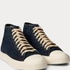 Indigo Miesten Ralph Lauren Mayport Indigo Canvas -lenkkarit Indigo Miesten Ralph Lauren Mayport Indigo Canvas -lenkkarit