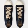 Indigo Miesten Ralph Lauren Mayport Indigo Canvas -lenkkarit Indigo Miesten Ralph Lauren Mayport Indigo Canvas -lenkkarit