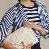 Ivory naisten Ralph Lauren Polo ID tikattu nahka kirjekuori Crossbody laukut Ivory naisten Ralph Lauren Polo ID tikattu nahka kirjekuori Crossbody laukut