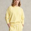 Keltainen naisten Ralph Lauren luomupuuvillapusero Keltainen naisten Ralph Lauren luomupuuvillapusero
