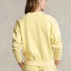 Keltainen naisten Ralph Lauren luomupuuvillapusero Keltainen naisten Ralph Lauren luomupuuvillapusero