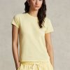 Keltainen Naisten Ralph Lauren Organic Cotton Crewneck T-paidat Keltainen Naisten Ralph Lauren Organic Cotton Crewneck T-paidat